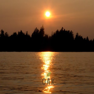 Sunset at Lake Nahwatzel - 2015 - Photography Print