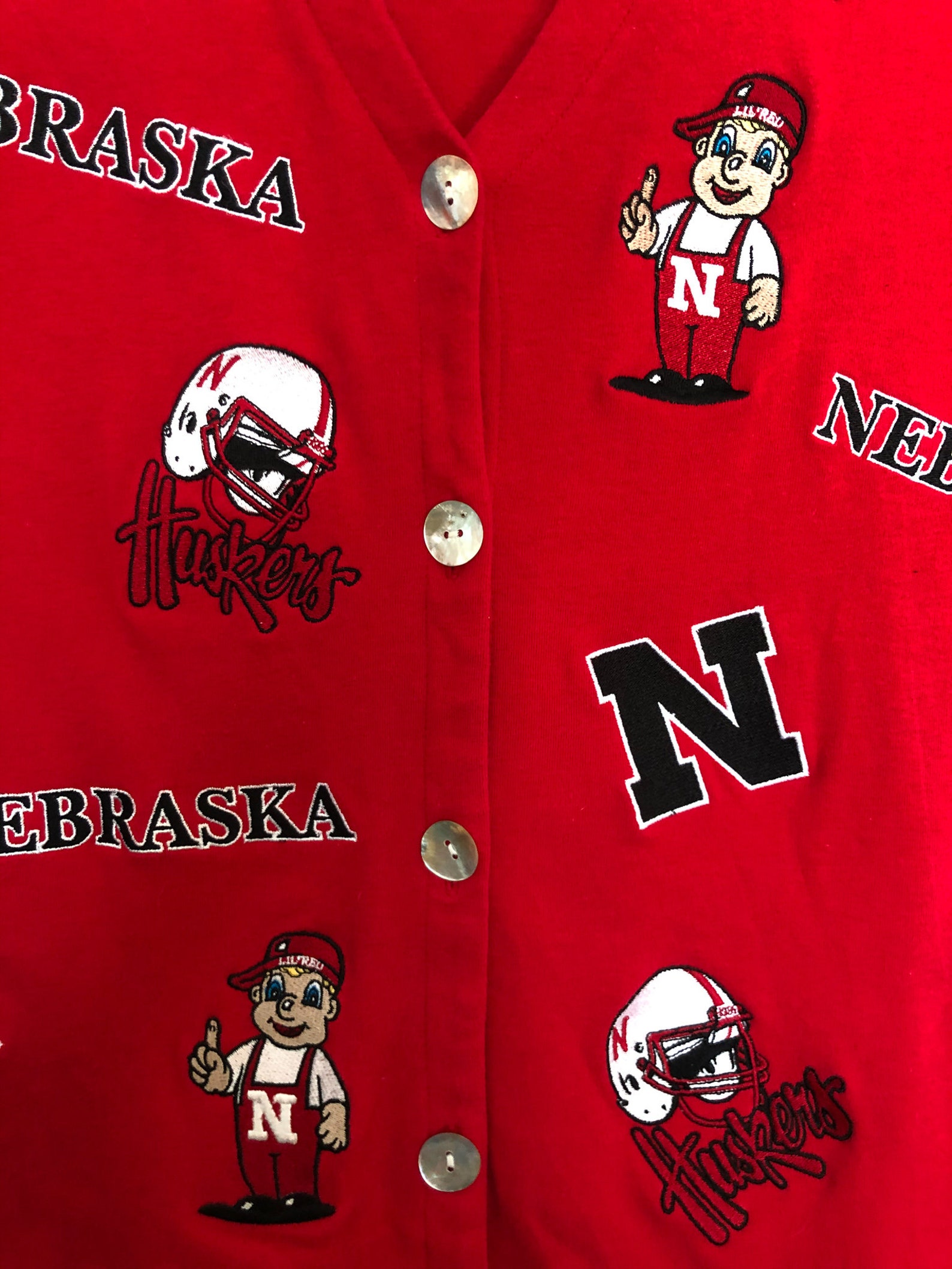 Vintage Nebraska Huskers Sweater Vest Women's Medium Etsy