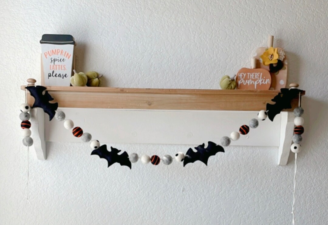 Gone Batty Garland, Halloween Banner, Bat Garland