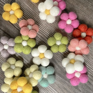 Felt Daisy Flower, Felt Daisies, Spring Flowers, Felt Flowers,