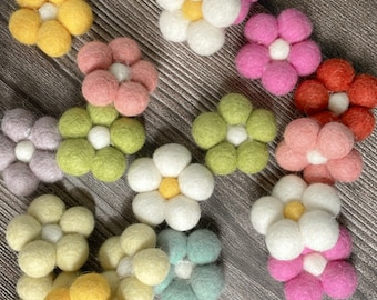 Felt Daisy Flower, Felt Daisies, Spring Flowers, Felt Flowers,