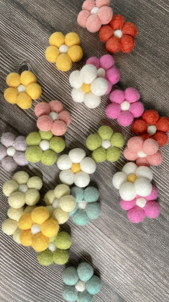 Felt Daisy Flower, Felt Daisies, Spring Flowers, Felt Flowers,