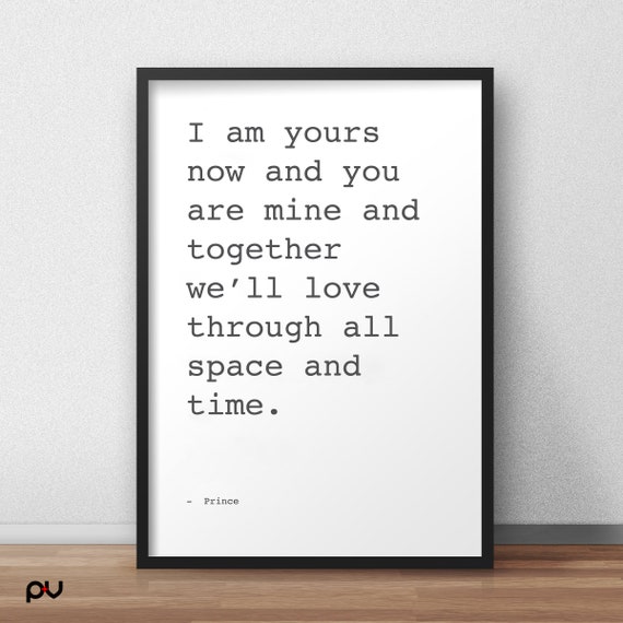 Seven Song Lyrics Prince Rogers Nelson Poster Print Wall Etsy