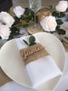 Wooden laser Cut Personalised Wedding Table Place Name Names Keepsake Light Oak Ply.  MDF Made in UK 