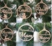 Personalised CHRISTMAS BAUBLES Wooden Bauble Tree Santa Snowman Remembering Ornament Reindeer Christmas Stocking Name Tag Laser Cut Wood 