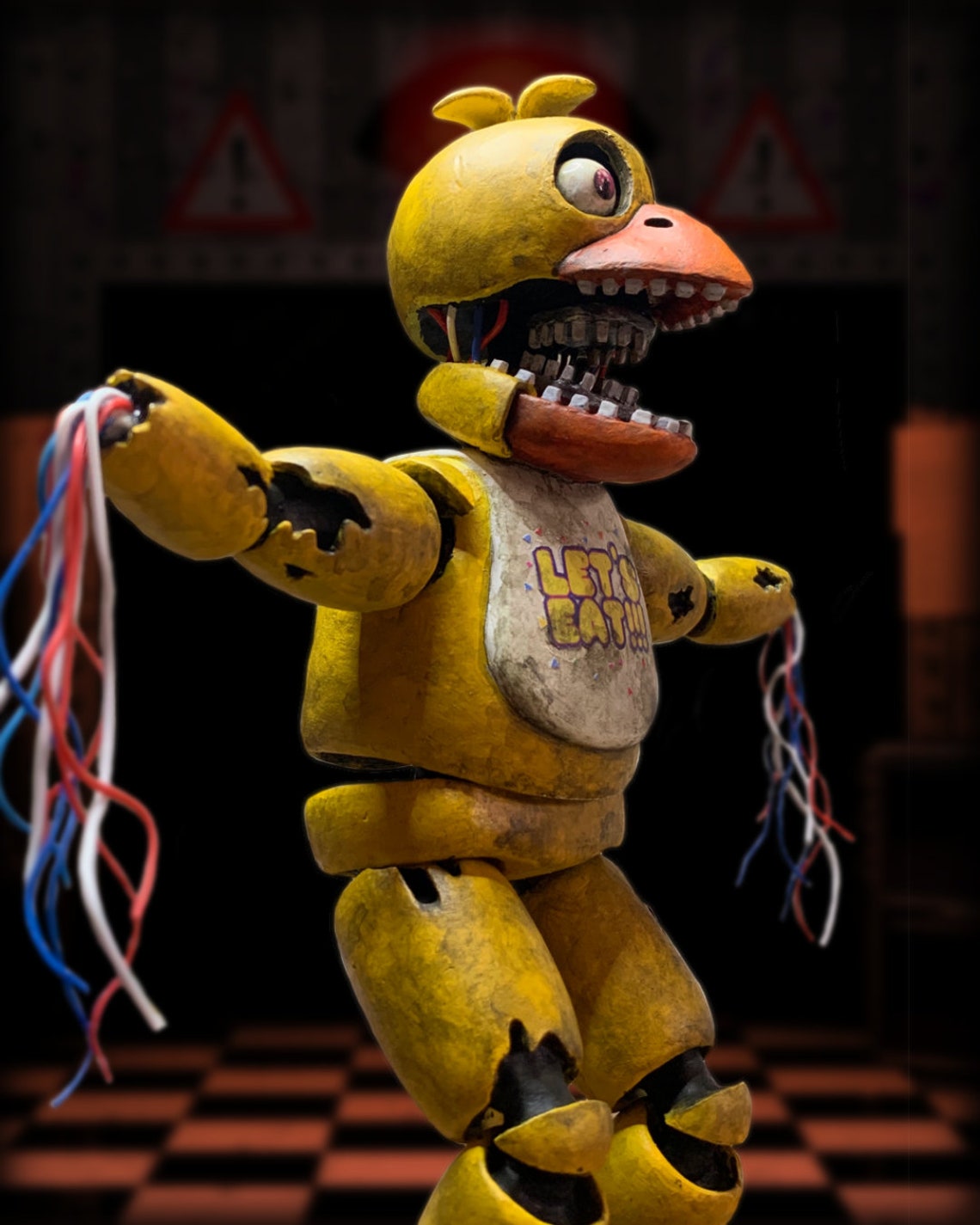 Withered Chica Sculpture FNAF 2 Etsy Withered Chica Sculpture FNAF 2 Etsy