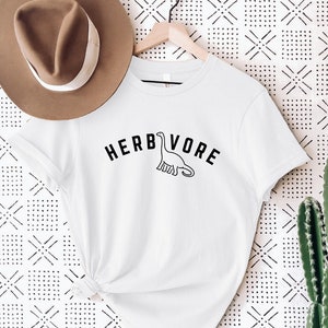 Herbivore Shirt, Vegetarian Shirt, Vegan Shirt, Gift for Vegan, Plant Based Shirt, Funny Vegan Shirt, Dinosaur Shirt, Powered By Plants
