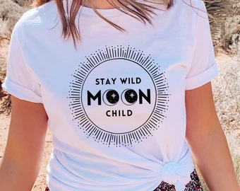 Stay Wild Moon Child Shirt, Celestial Shirt, Moon Child Shirt, Stay Wild Moon Child