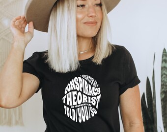 Ik identificeer me als shirt | Vertelde je dat shirt | Samenzweringstheoreticus Shirt | Republikeins overhemd | Conservatief overhemd | Uniseks overhemd