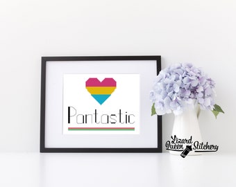 Digital Download- Cross Stitch Pattern- Pantastic Pride Puns