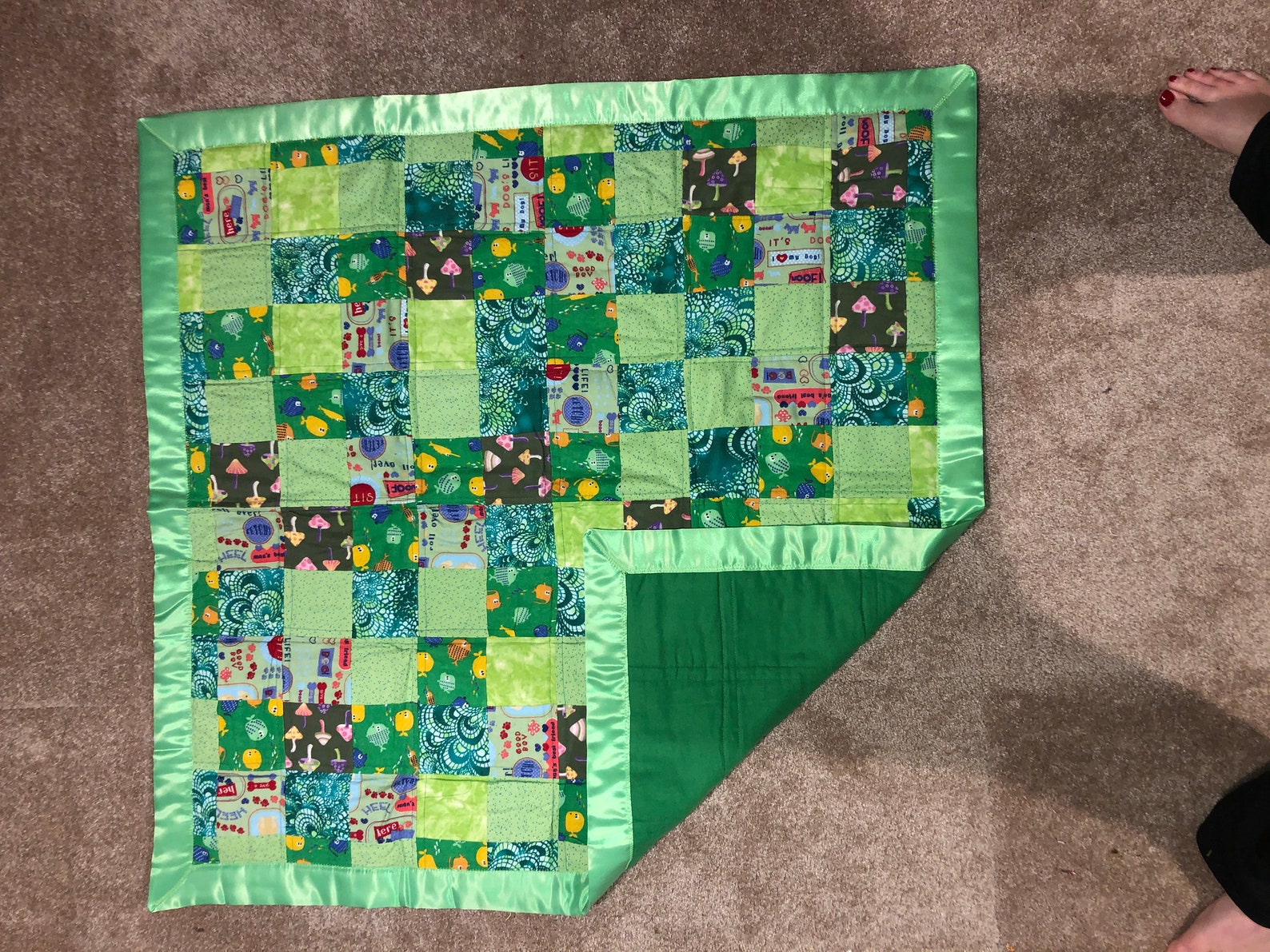 Flannel baby quilt Etsy