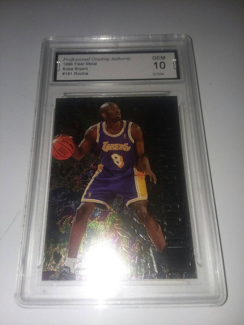 ULTRA RARE 1996 Kobe Bryant Fleer Metal Rookie Card 181 - Etsy