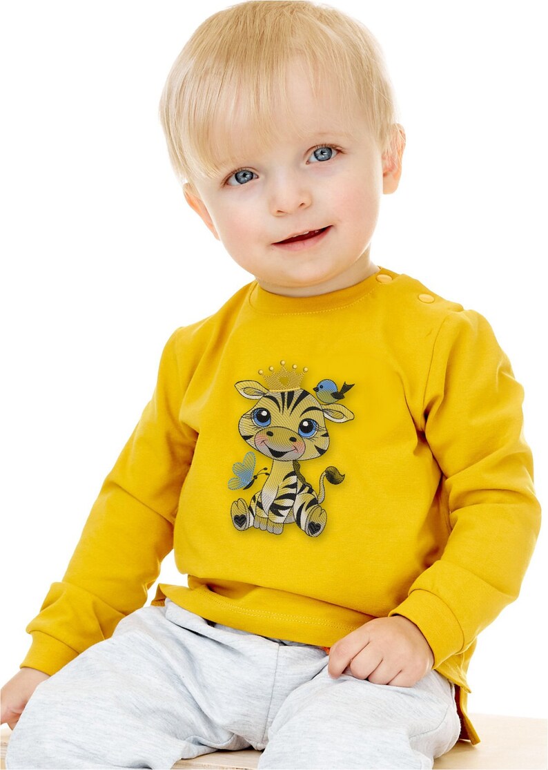 Baby Zebra Machine Embroidery Design Safari Babies Series 3 Etsy