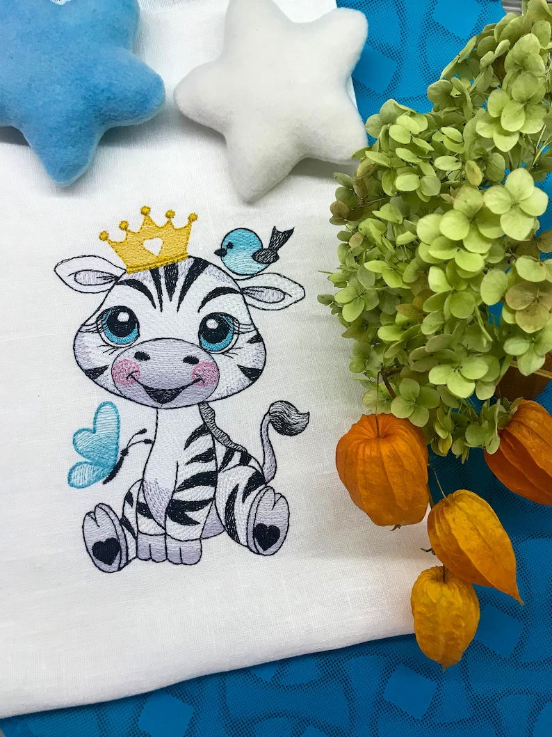 Baby Zebra Machine Embroidery Design Safari Babies Series 3 Sizes to ...