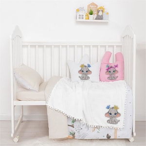NIKI BABY 22 IN BLACK ELEPHANT PATTERN LAMBSKIN SILVER LOGO