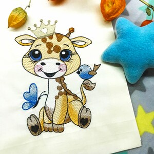Baby Giraffe Machine Embroidery Design Safari Babies Series 3 Sizes to ...