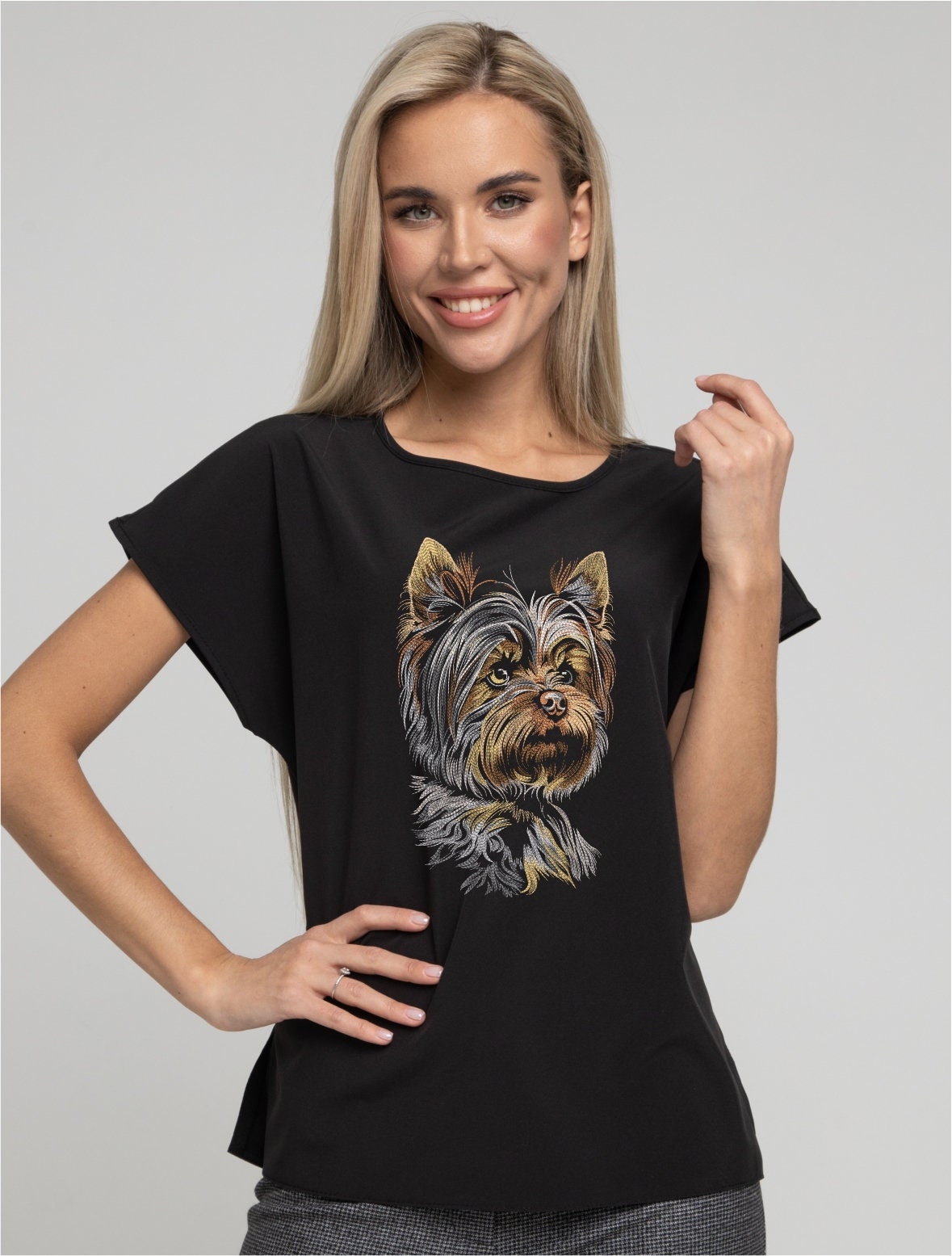 Yorkshire Terrier Yorkie Machine Embroidery Design 9 Sizes to Download ...