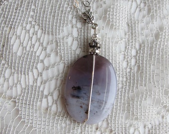 Purple Chalcedony Necklace