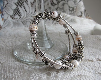 DZI Agate Wrap Bracelet