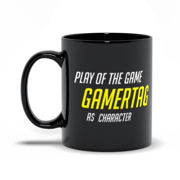 Custom Play Of The Game Overwatch Coffee Mug - Fps Fan Gift - Great Present For Any Gamer. Potg Nerd