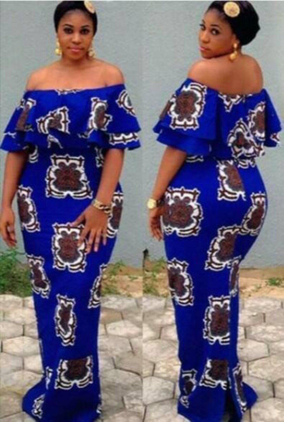 Ankara Print Maxi Dress African Clothingankara Dress Etsy 
