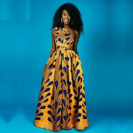ankara print dress