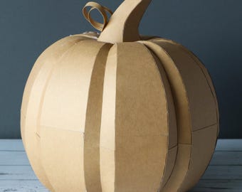 3D Papercraft Pumpkin — Design 1