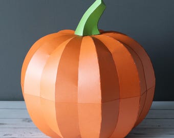 3D Papercraft Pumpkin — Design 3