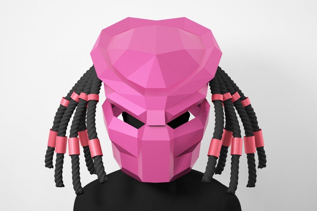 DIY Predator Mask: Low Poly Papercraft Halloween Costume (PDF Pattern ...