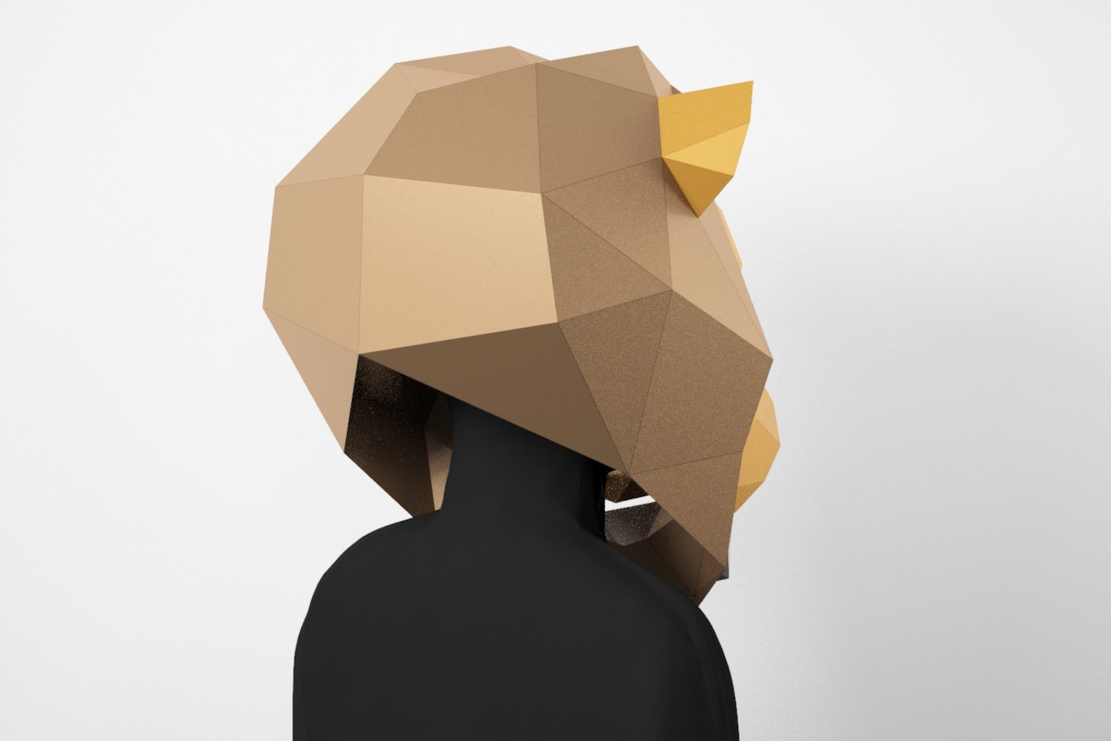 Lion Mask Papercraft PDF Template DIY Low Poly Mask Lion - Etsy