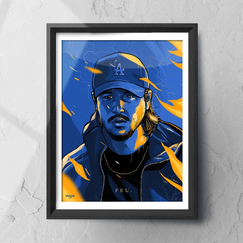 Affiche portrait de Nekfeu illustration image 1