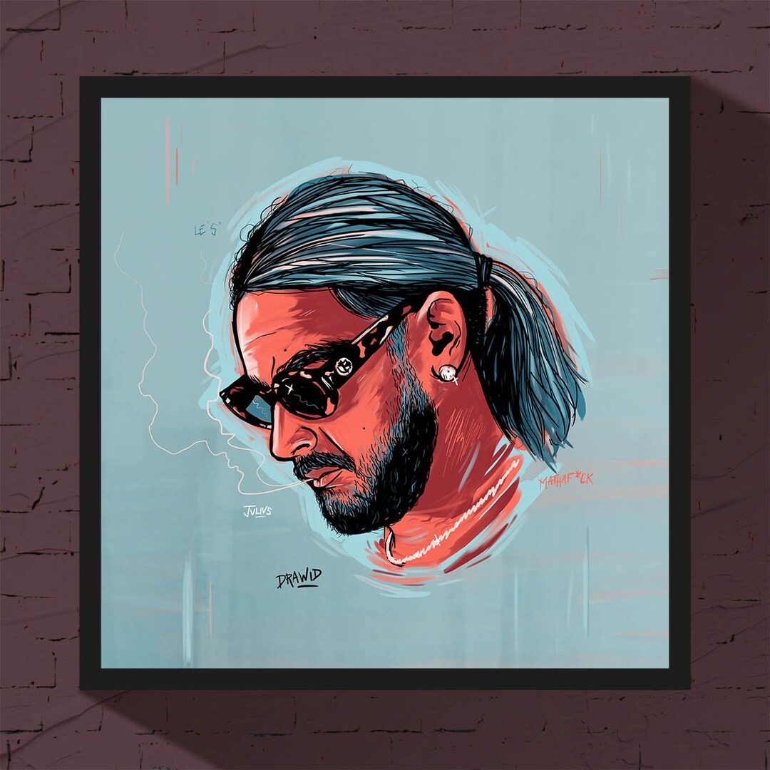 Poster Portrait of SCH Illustration - Etsy