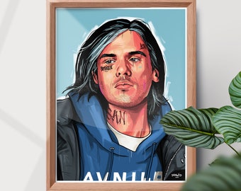 Affiche portrait de Orelsan illustration