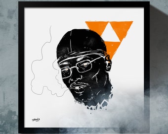 Affiche portrait de Freeze Corleone illustration