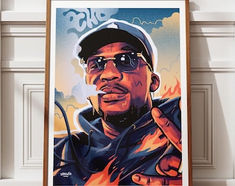 Affiche portrait SDM illustration