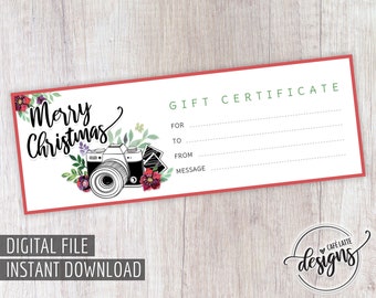 gift certificate etsy