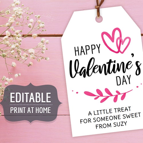 Valentine Printable Tags Instant Download Valentine's - Etsy