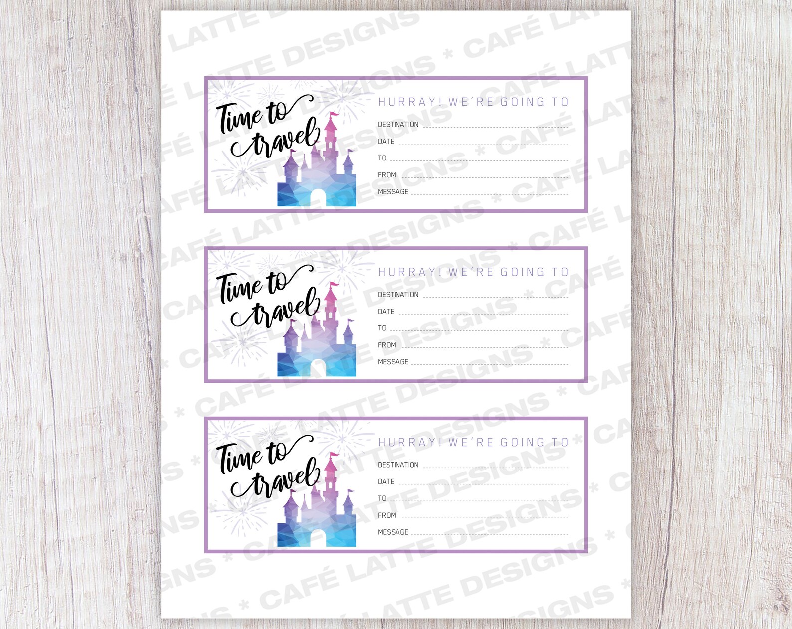 Disney Gift Certificate Printable Valentines Day Birthday | Etsy