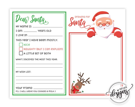 Letter to Santa, Santa Letter, Kids Letter to Santa, Christmas