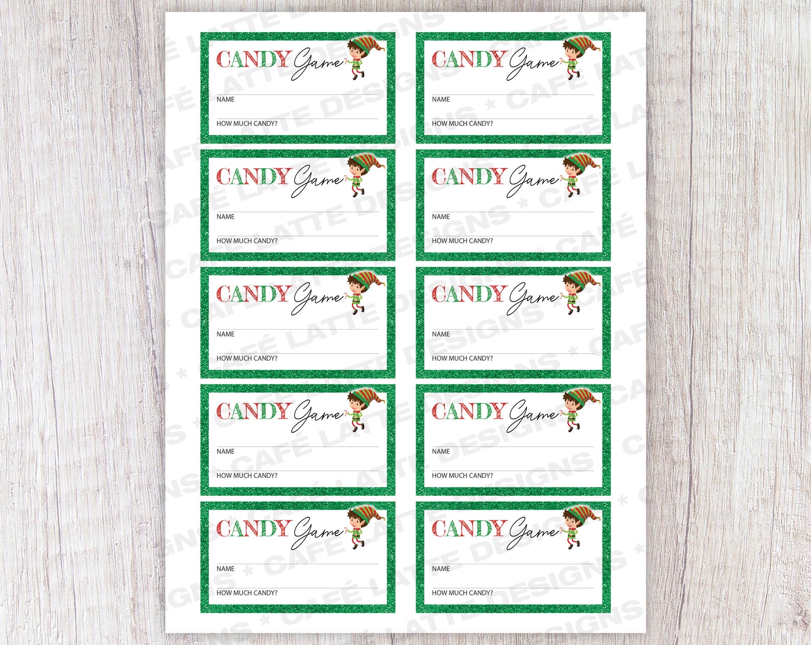 CHRISTMAS Candy Guessing Game Printable Christmas Games Etsy CHRISTMAS Candy Guessing Game Printable Christmas Games Etsy