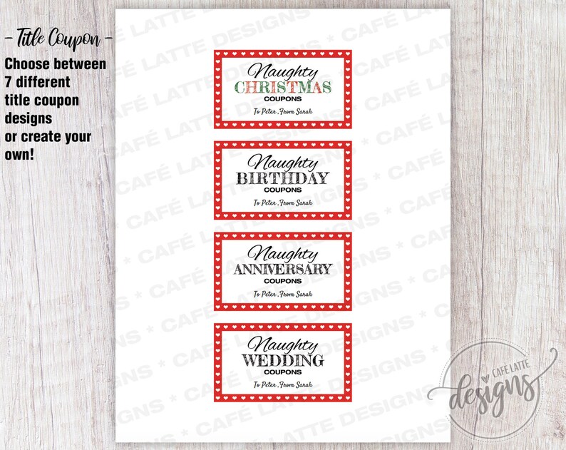 Sexy Naughty Coupons Christmas Love Sex Coupons Editable - Etsy