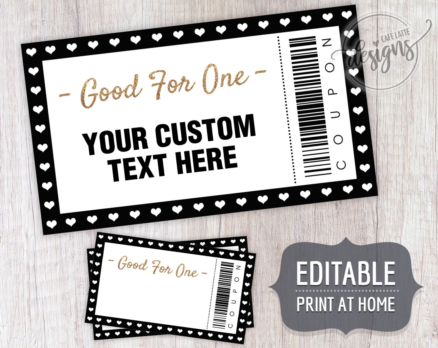 coupon template fathers day editable coupons for dads etsy