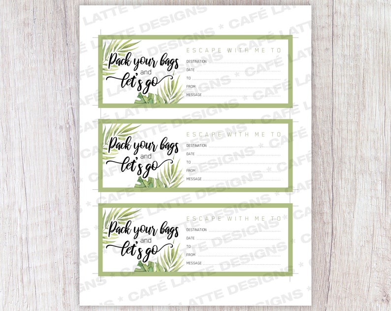 Travel Gift Certificate Printable Gift of Travel Certificate | Etsy