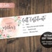 MOTHER'S DAY Gift Certificate Printable Editable Template, Personalized Spa Gift Coupon Mom, Instant DIY Corjl, Last Minute Gift, Hair Salon 