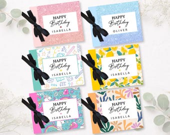 Birthday Gift Card Holder Booklet, Personalized Kids Teen Boy Girl Gift Idea, Original Best Friend Gift, Handmade Multiple Gift Card Book