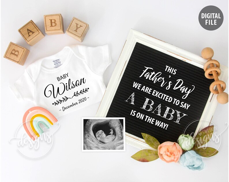 Pregnancy Announcement Baby Announcement Spring Summer Peony Etsy Canada