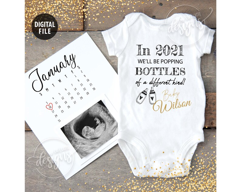 JANUARY 2021 Baby Announcement Digital Pregnancy Announcement Etsy