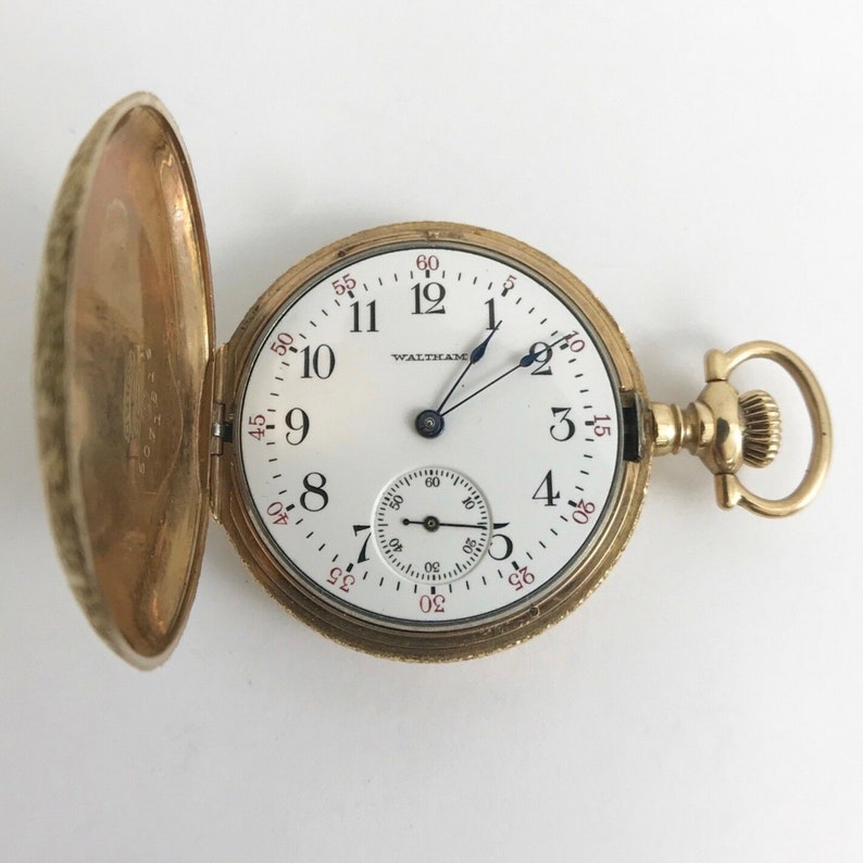 Antique Waltham Ornate Pocket Watch 14K Yellow Gold Etsy France