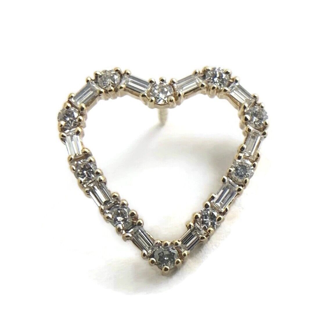Ammonite Diamond Tie Pin –Twist Tie Pin – Silver by Lee Renee