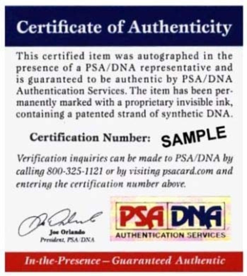PSADNA COA Dan Hampton Signed Autographed HoF 02 Chicago Bears White Football Jersey
